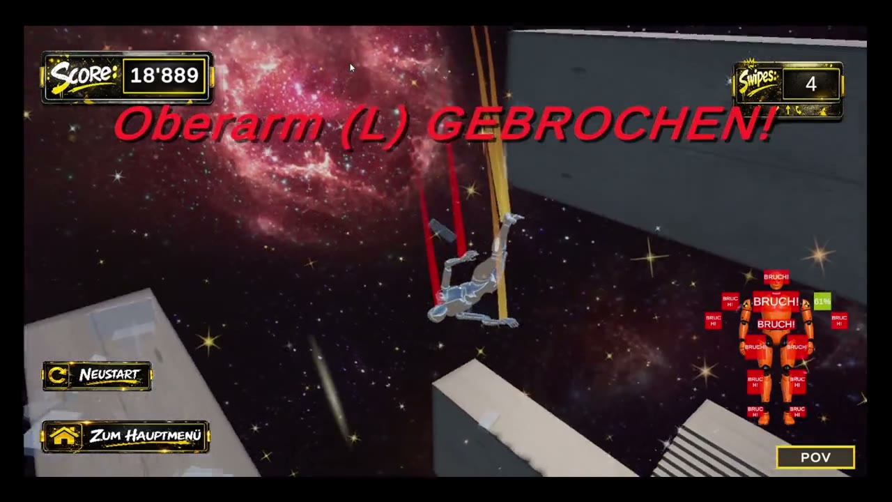 PlayDummi Screenshot – Oberarm gebrochen
